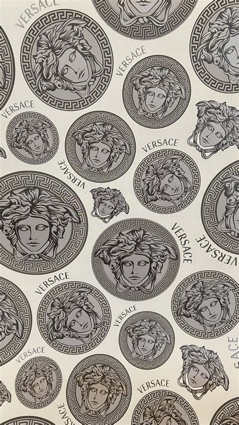 versace wallpaper grey